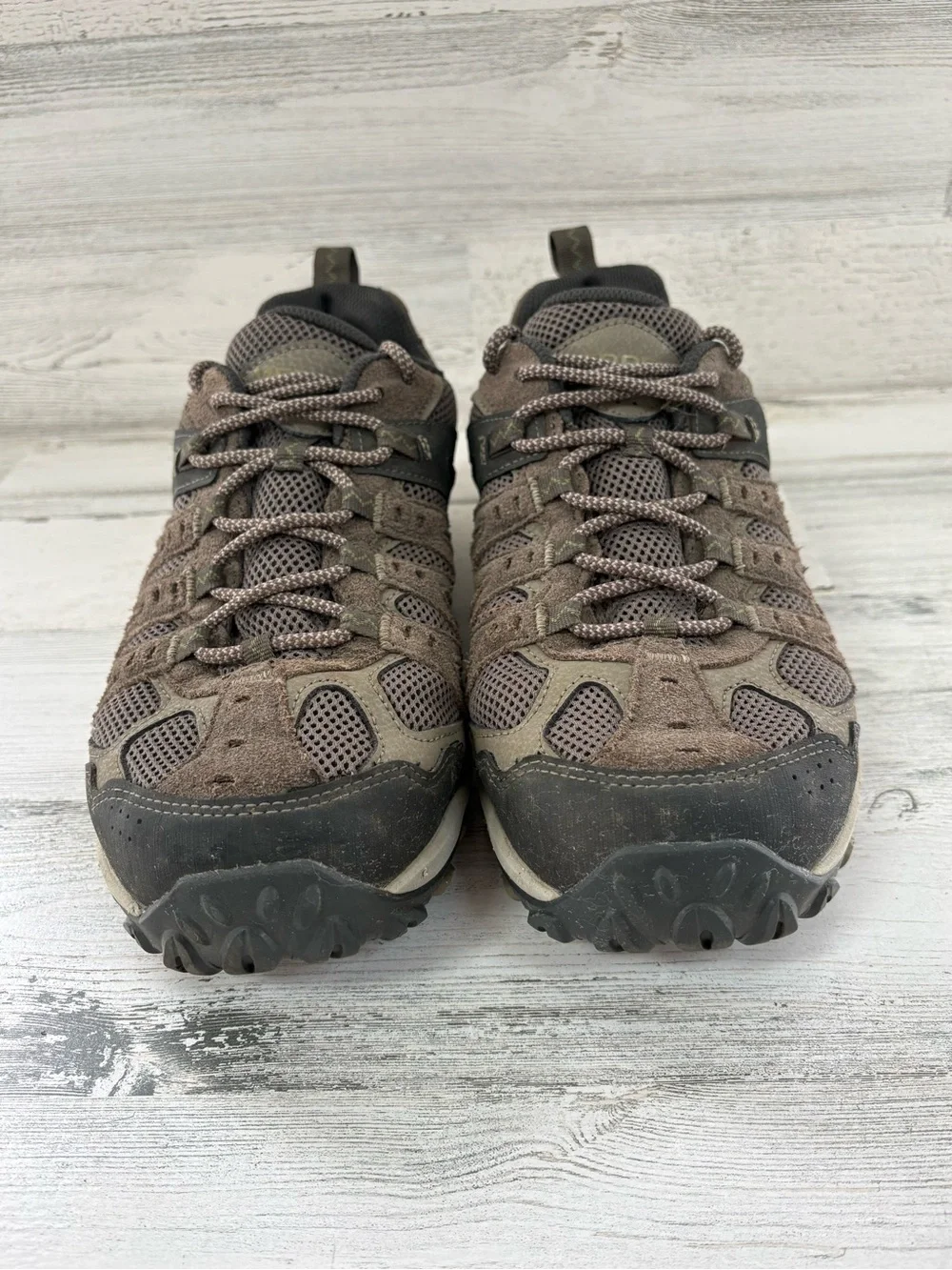 Merrell Men’s Size 10 Accentor 3 Low Top Lace Up Hiking Shoes In Boulder Brown